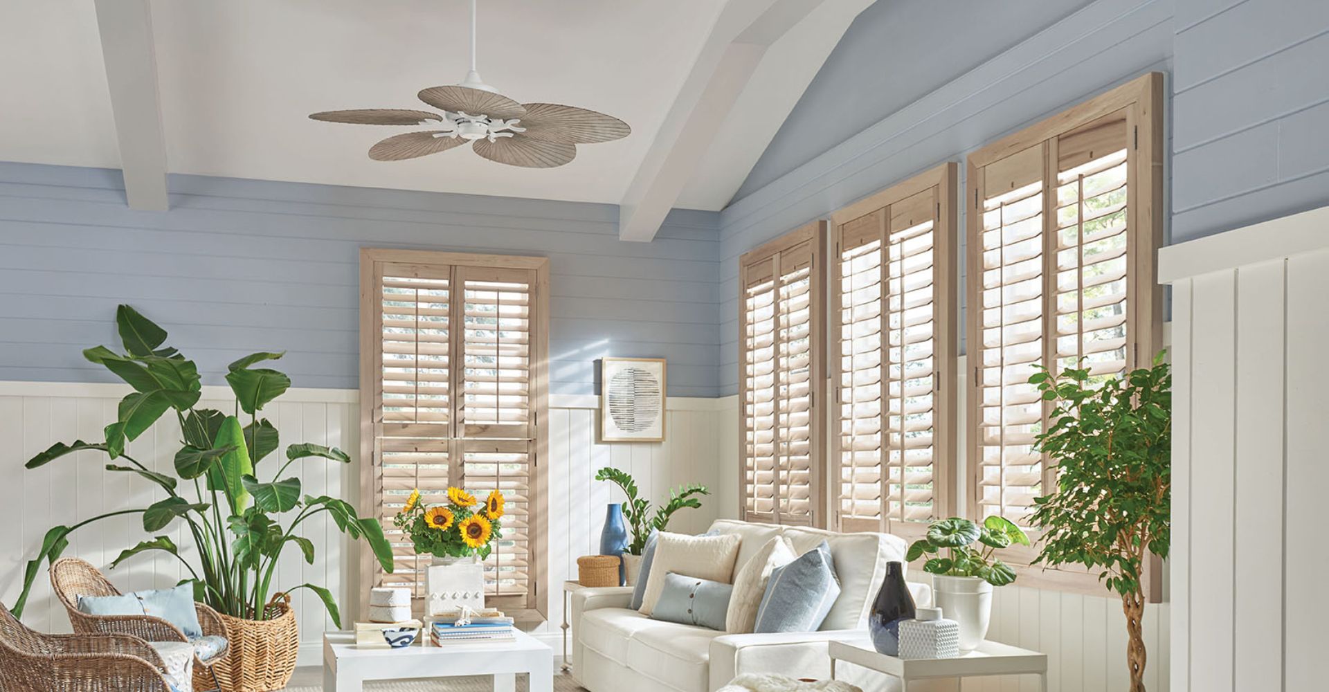 ceiling fan in living area